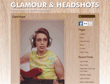 Tablet Screenshot of glamourandheadshots.com